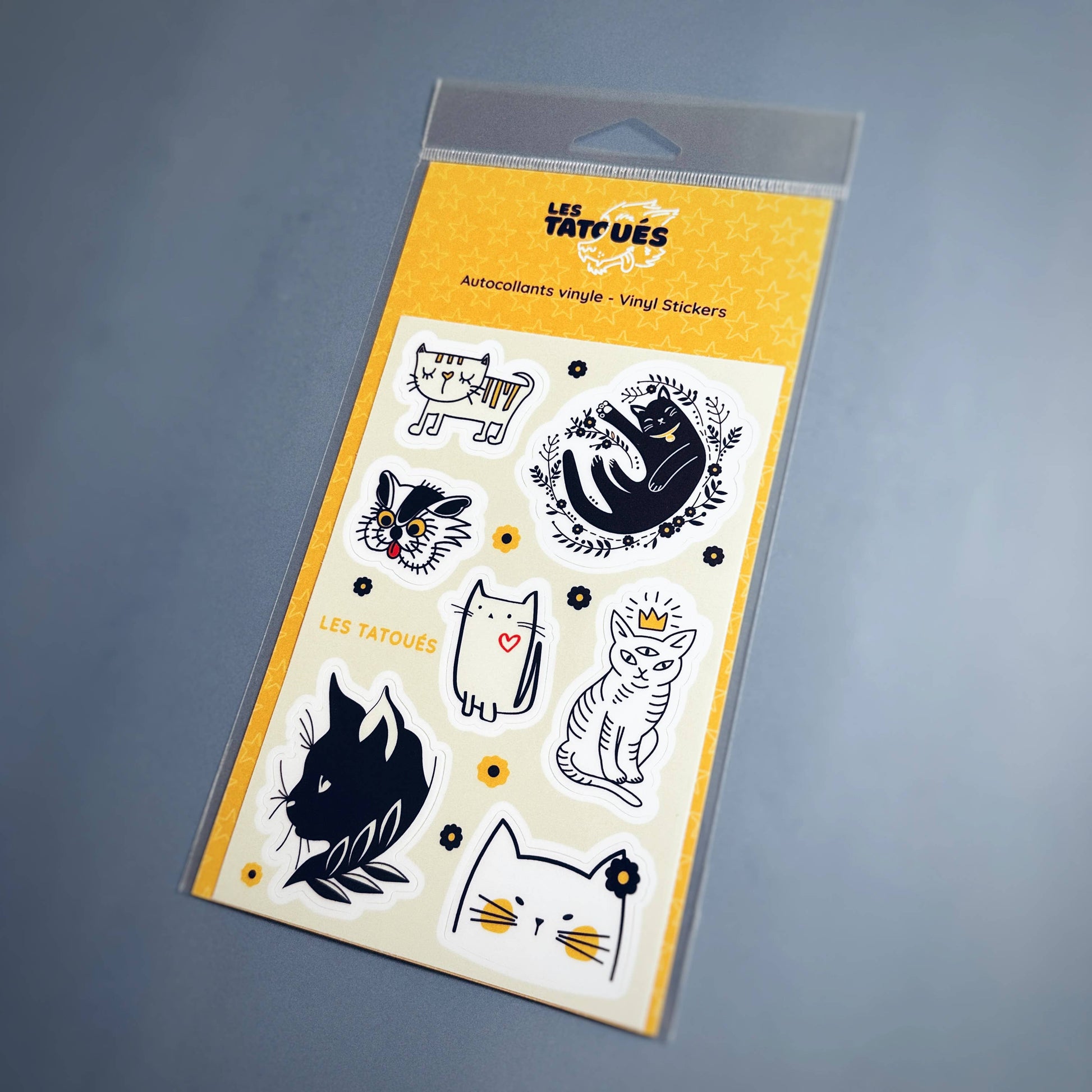 Les Tatoués - The cats stickers - Agricola Street Books