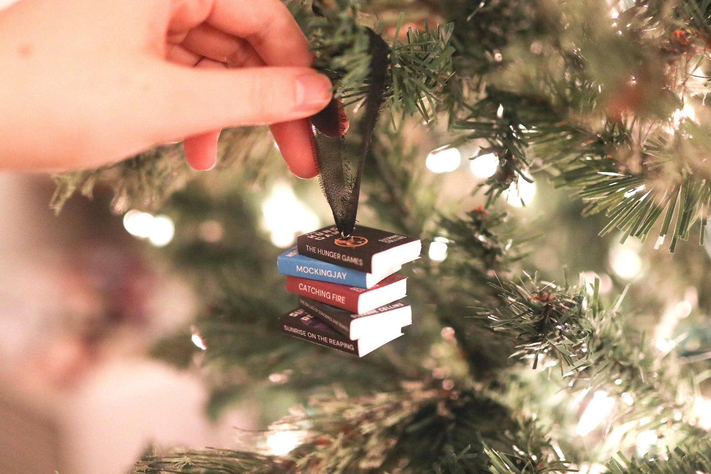 The Sticker Shop - Hunger Games Mini Book Stack Ornament