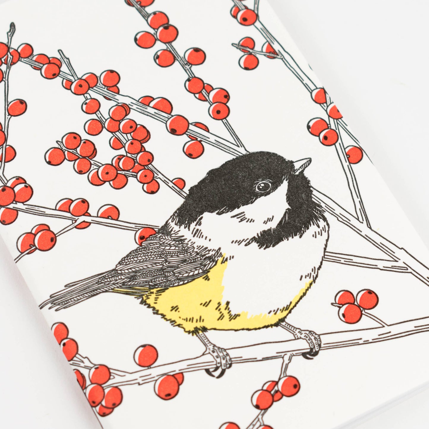 Porchlight Press Letterpress - Black-capped Chickadee Pocket Notebook - West Coast Birds