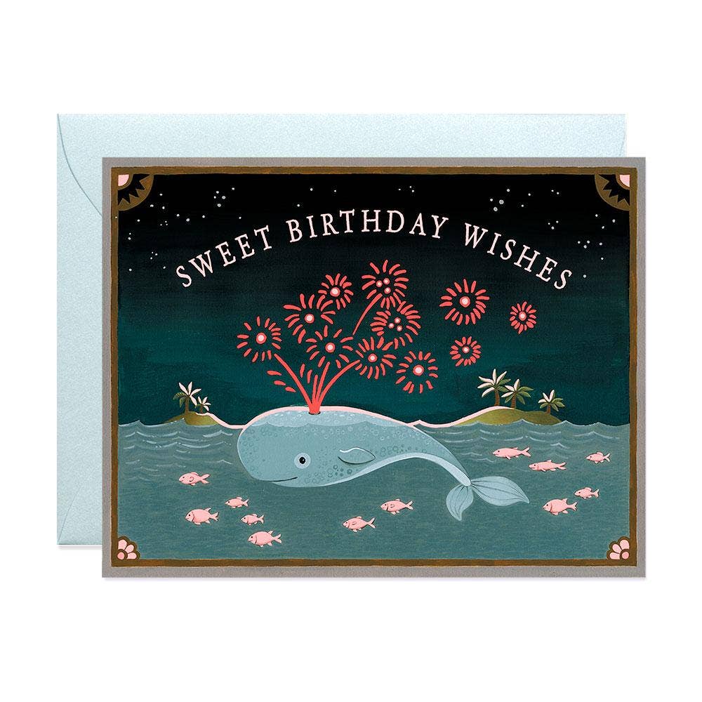 JooJoo Paper - Whale Birthday Greeting Card - Agricola Street Books