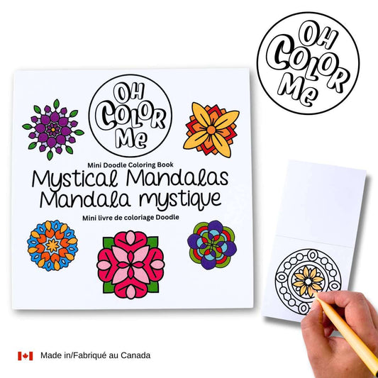 Oh Color Me - Mini Coloring Book Mystical Mandalas, Stocking Stuffer