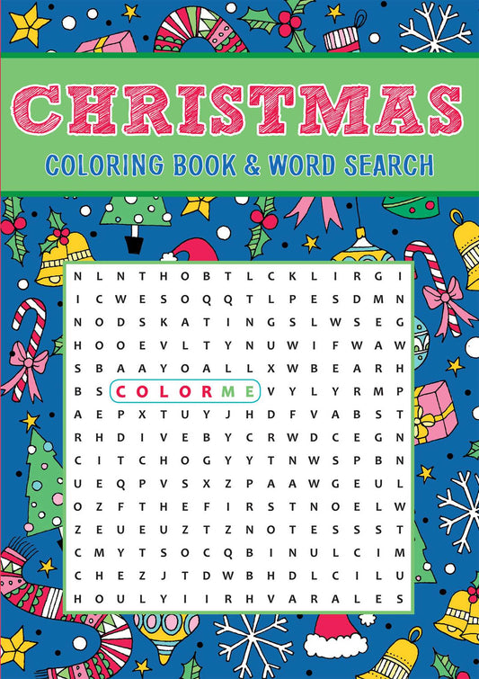 Christmas Coloring Book & Word Search - Agricola Street Books