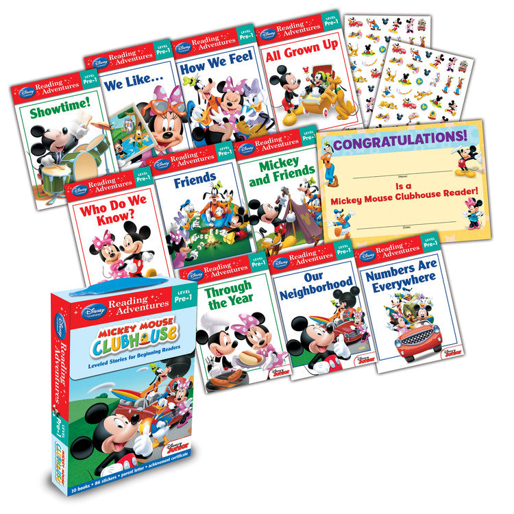 Mickey Mouse Clubhouse Reading Adventures Mickey Mouse Clubhouse Level Pre-1 Boxed Set