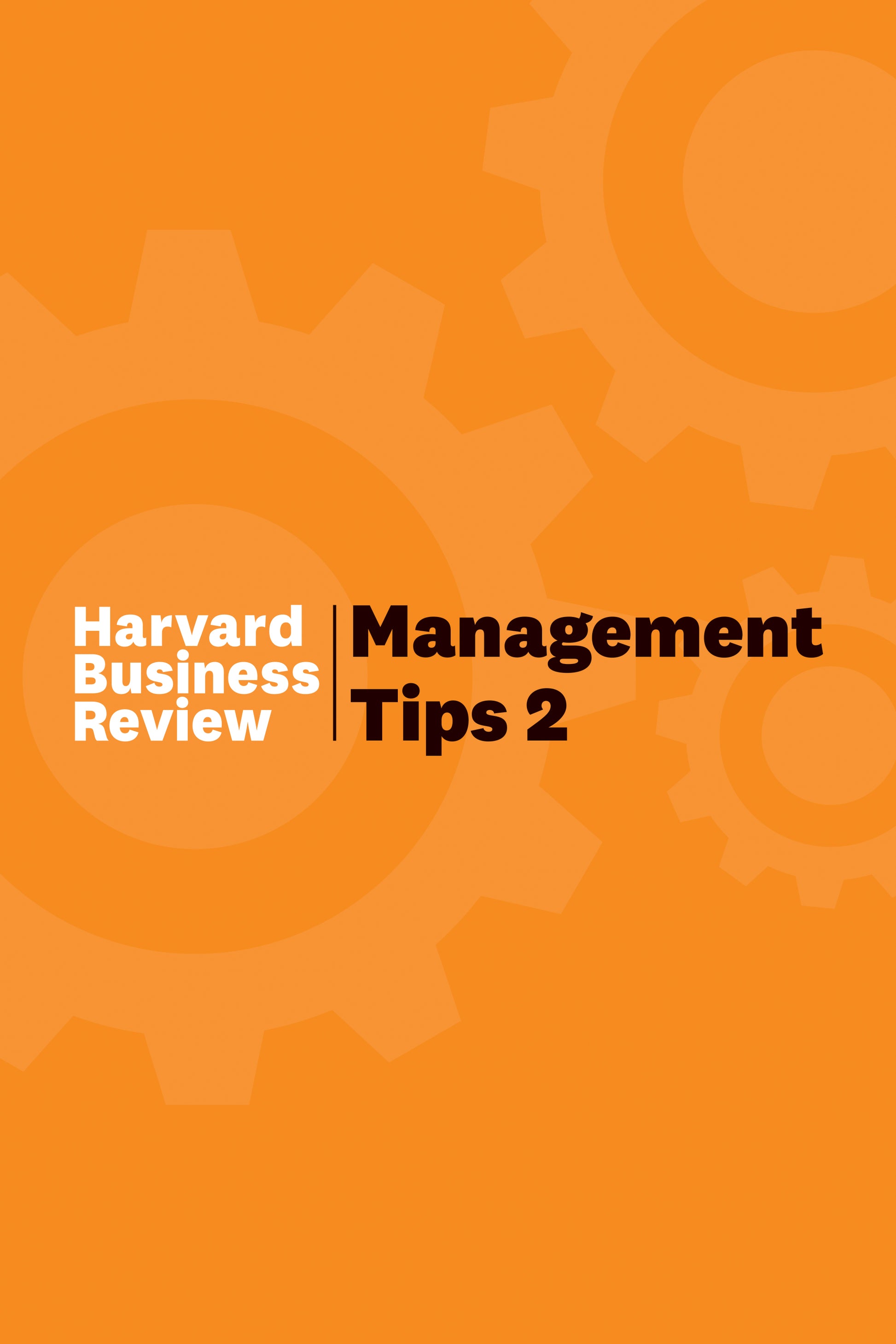 Management Tips 2 - Agricola Street Books