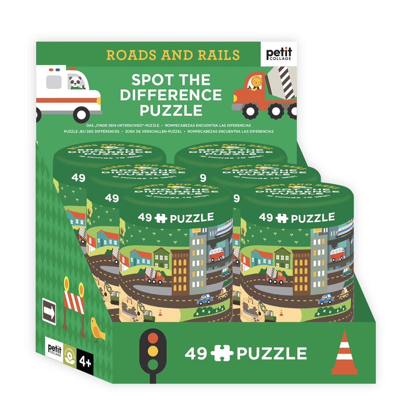 Spot the Difference Puzzle: Roads and Rails CDU of 6