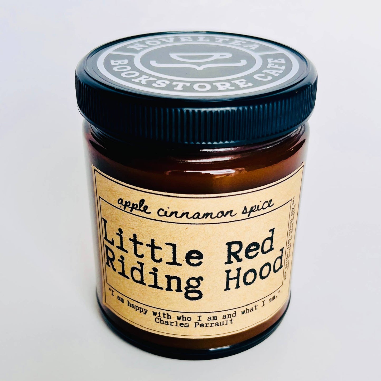 NovelTea Bookstore & Gifts - Little Red Riding Hood -  Apple Spice Scented Candle