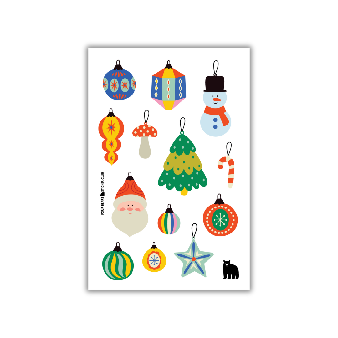 Four Bears Sticker Club - Fuzzy and Bright