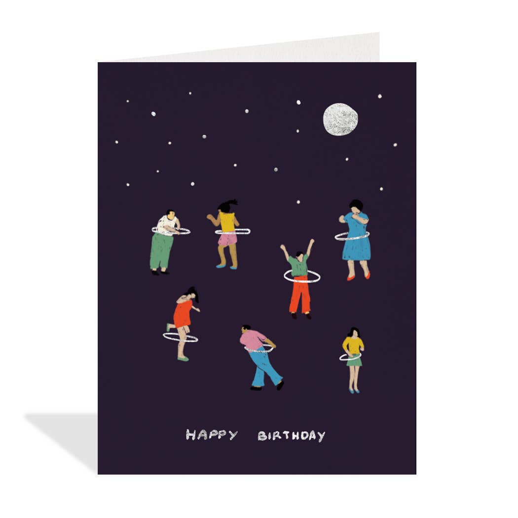 Halfpenny Postage - Hula Hoop Birthday  - Birthday Card