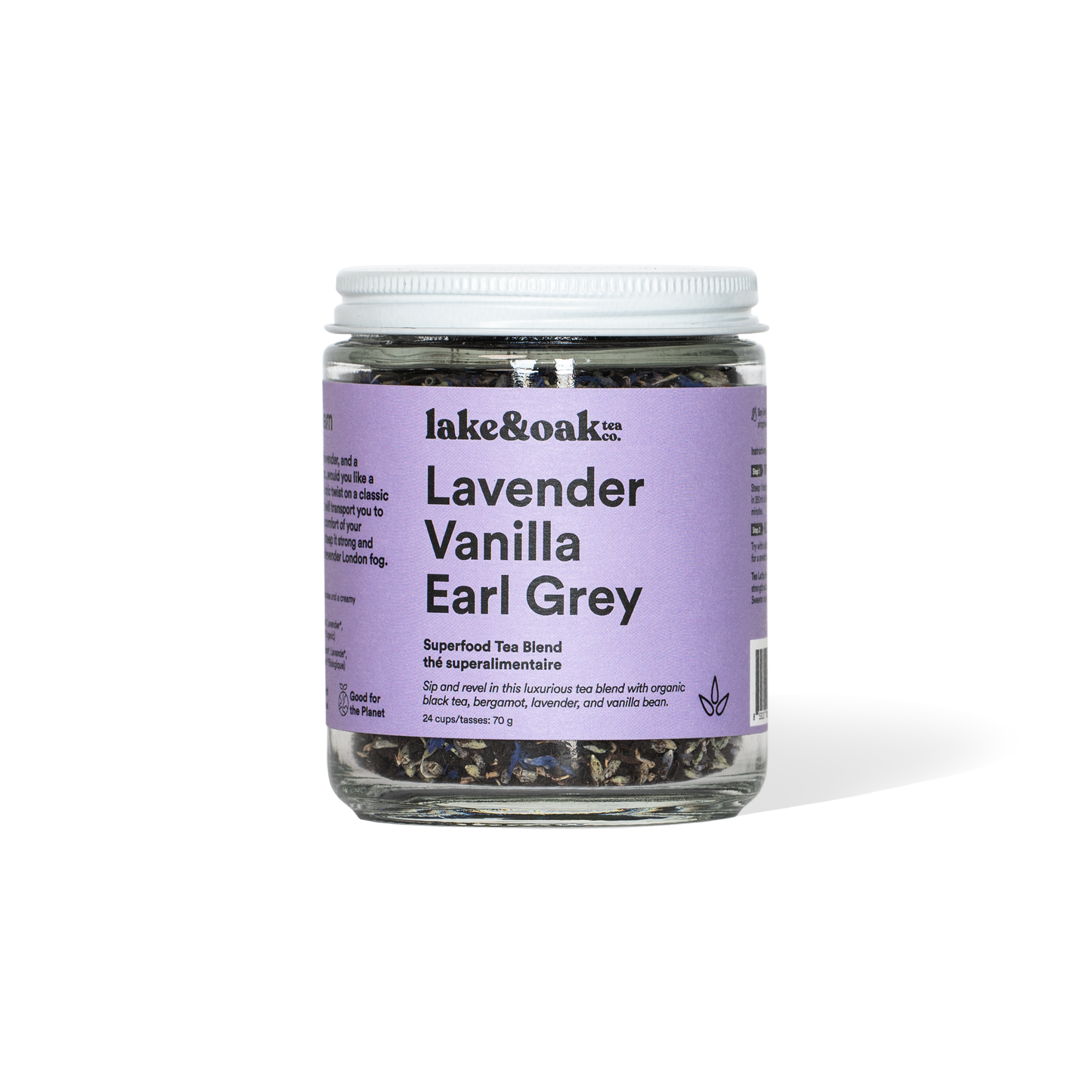 Lake & Oak Tea Co. - Lavender Vanilla Earl Grey - Agricola Street Books