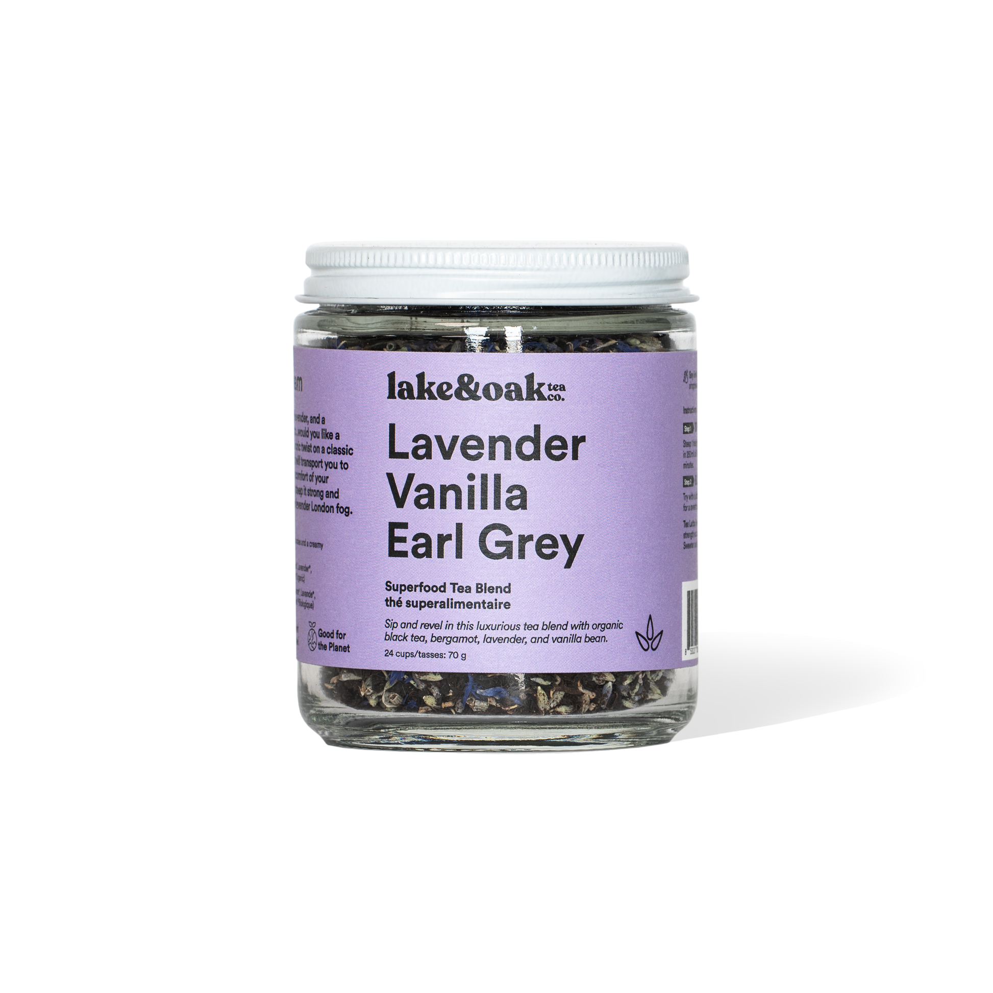 Lake & Oak Tea Co. - Lavender Vanilla Earl Grey - Agricola Street Books
