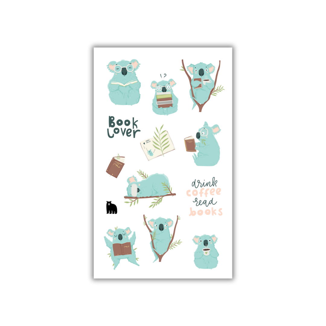 Four Bears Sticker Club - Drink Coffee Read Books - Agricola Street Books