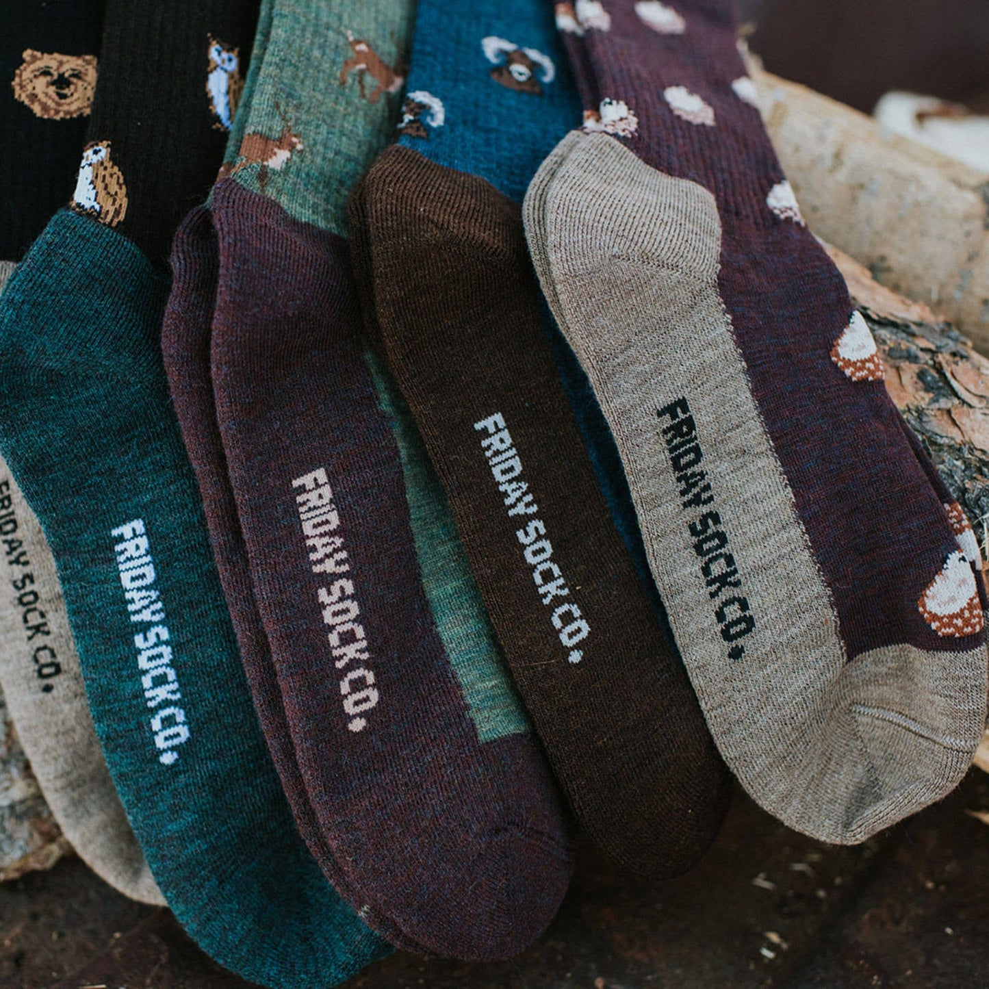 Friday Sock Co. - Men's Bear Merino Wool Socks