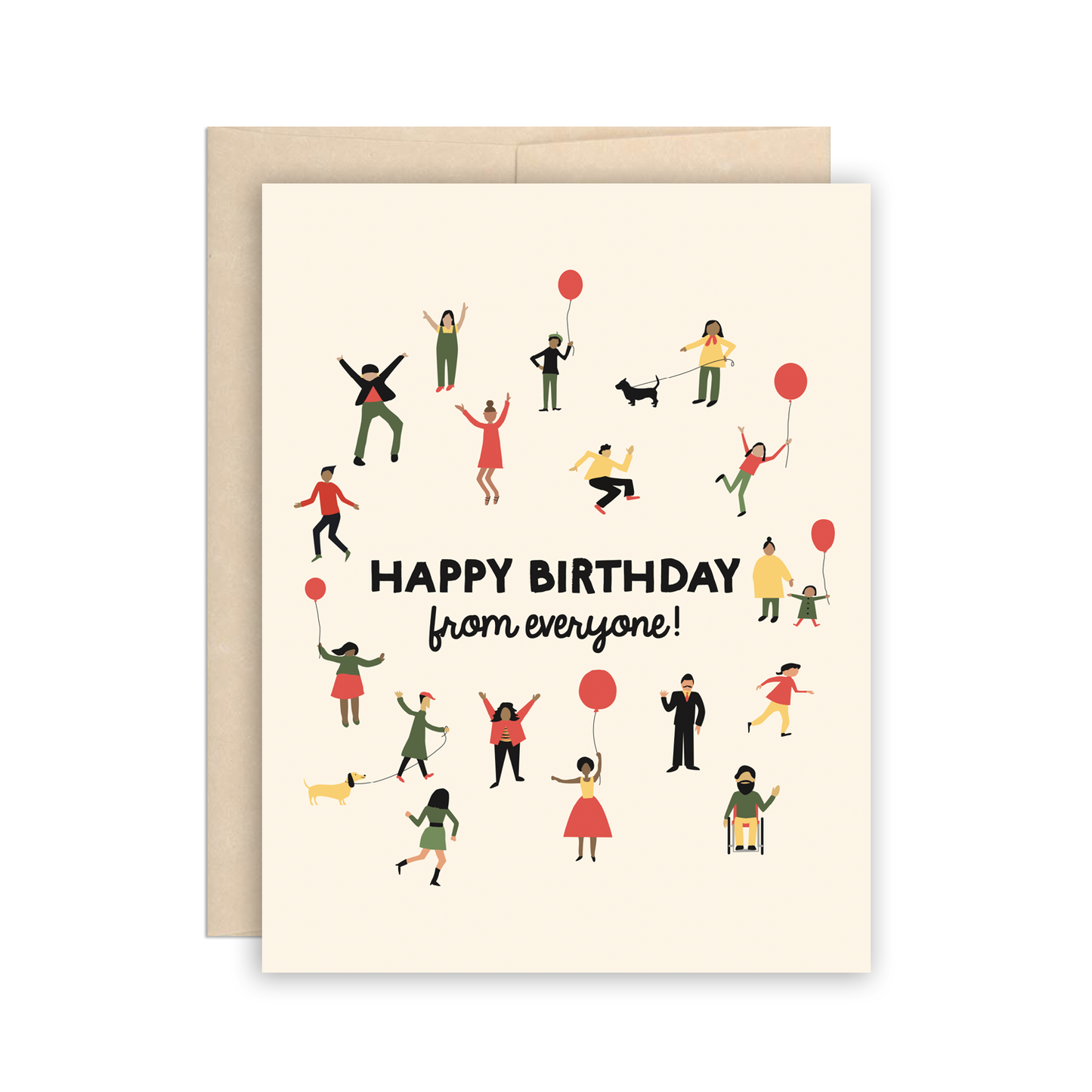 The Beautiful Project - Happy Birthday From Everyone Card, Inclusive Group Card - Agricola Street Books