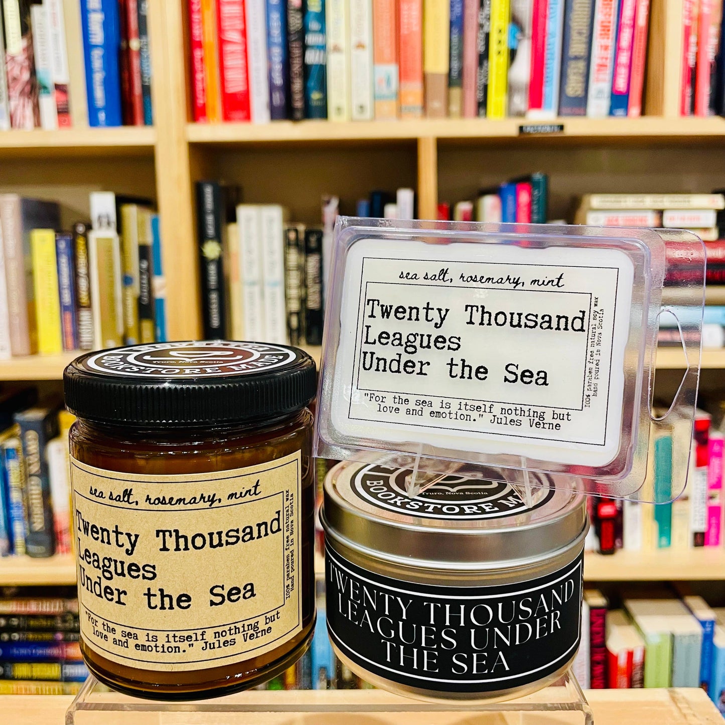 NovelTea Bookstore & Gifts - Twenty Thousand Leagues Under the Sea -  Sea Salt & Rosemary