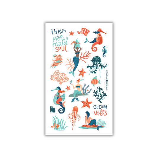 Four Bears Sticker Club - Mermaid Soul - Agricola Street Books