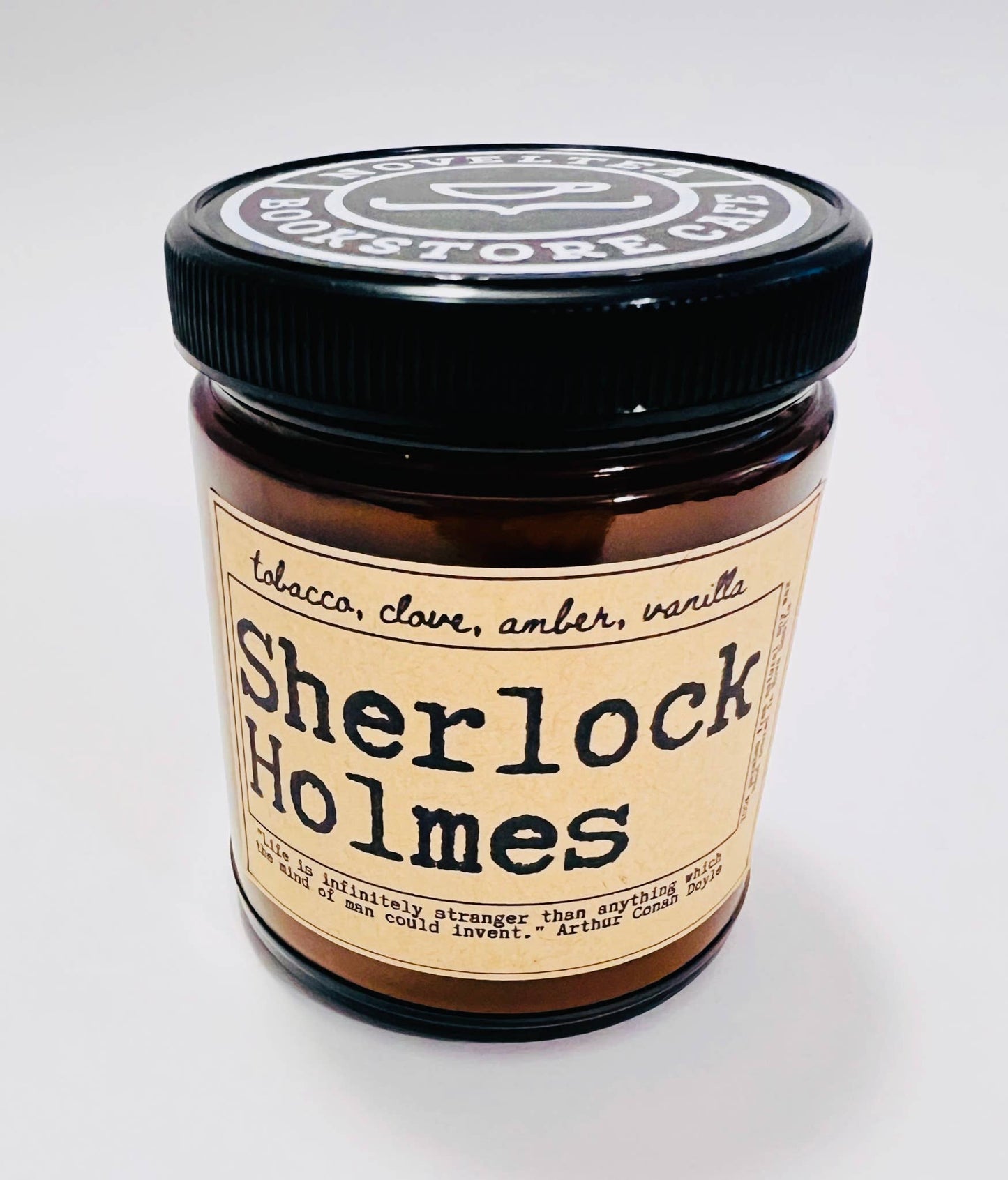 NovelTea Bookstore & Gifts - Sherlock - Tobacco & Clove Scented Candle