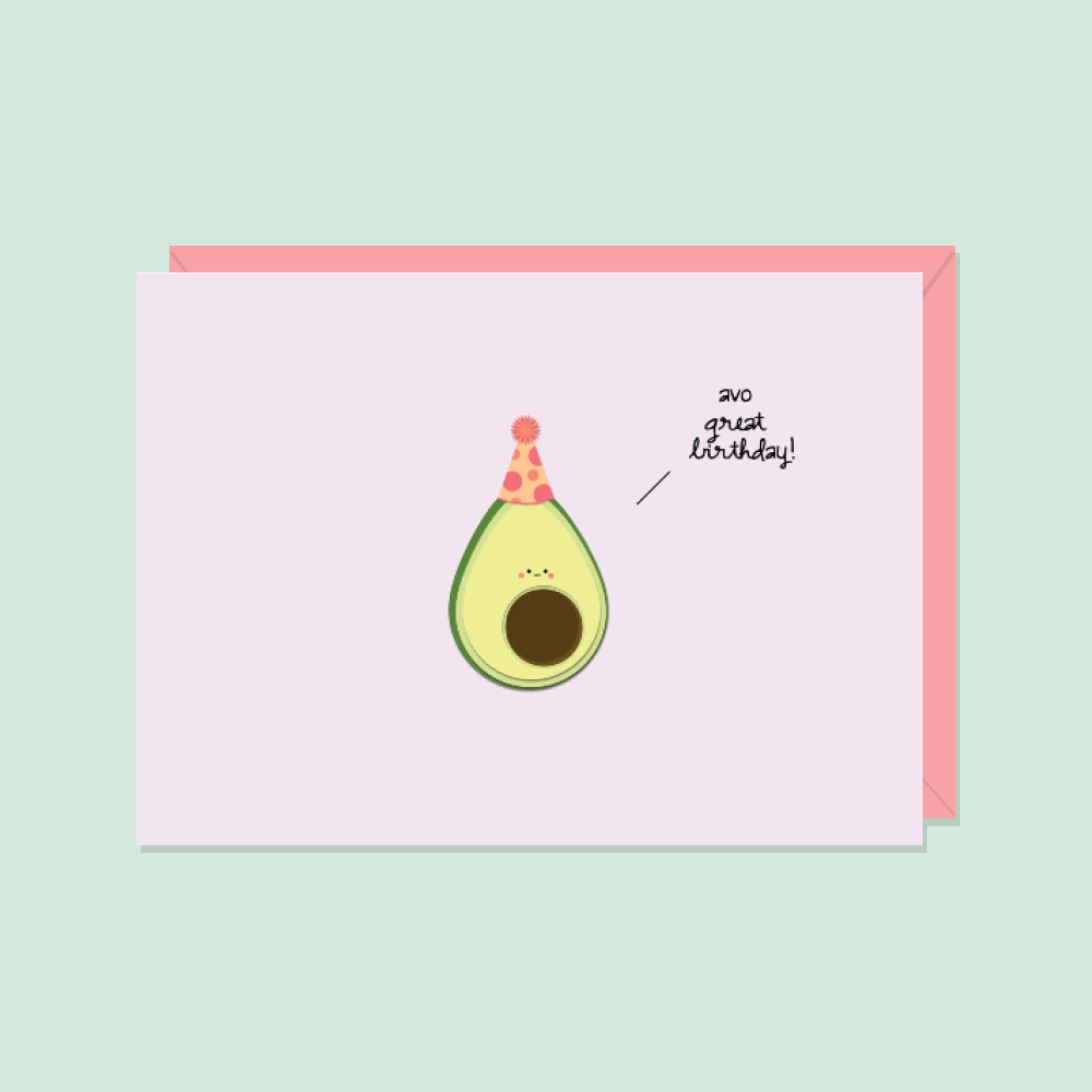 Paper Hearts™ - Avo Great Birthday BLANK Greeting Card