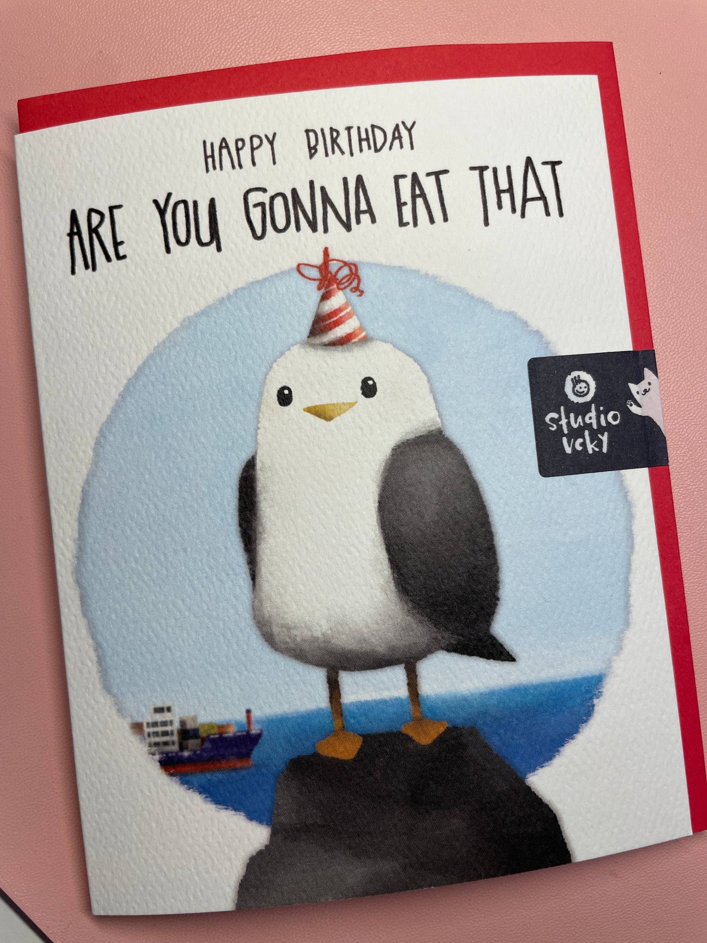 studio vcky - Greeting Card - Seagull V2