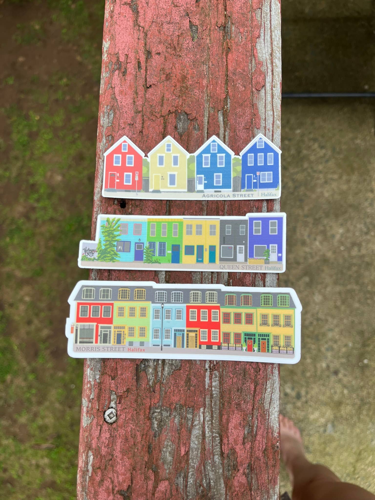 Bygone Art Project - Halifax Agricola Street Stickers & Magnets | Nova Scotia - Agricola Street Books