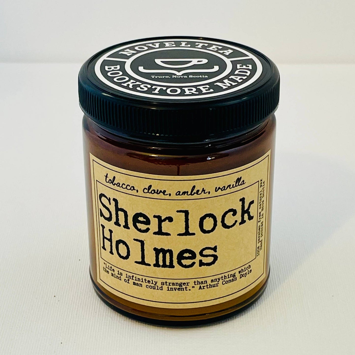 NovelTea Bookstore & Gifts - Sherlock - Tobacco & Clove Scented Candle