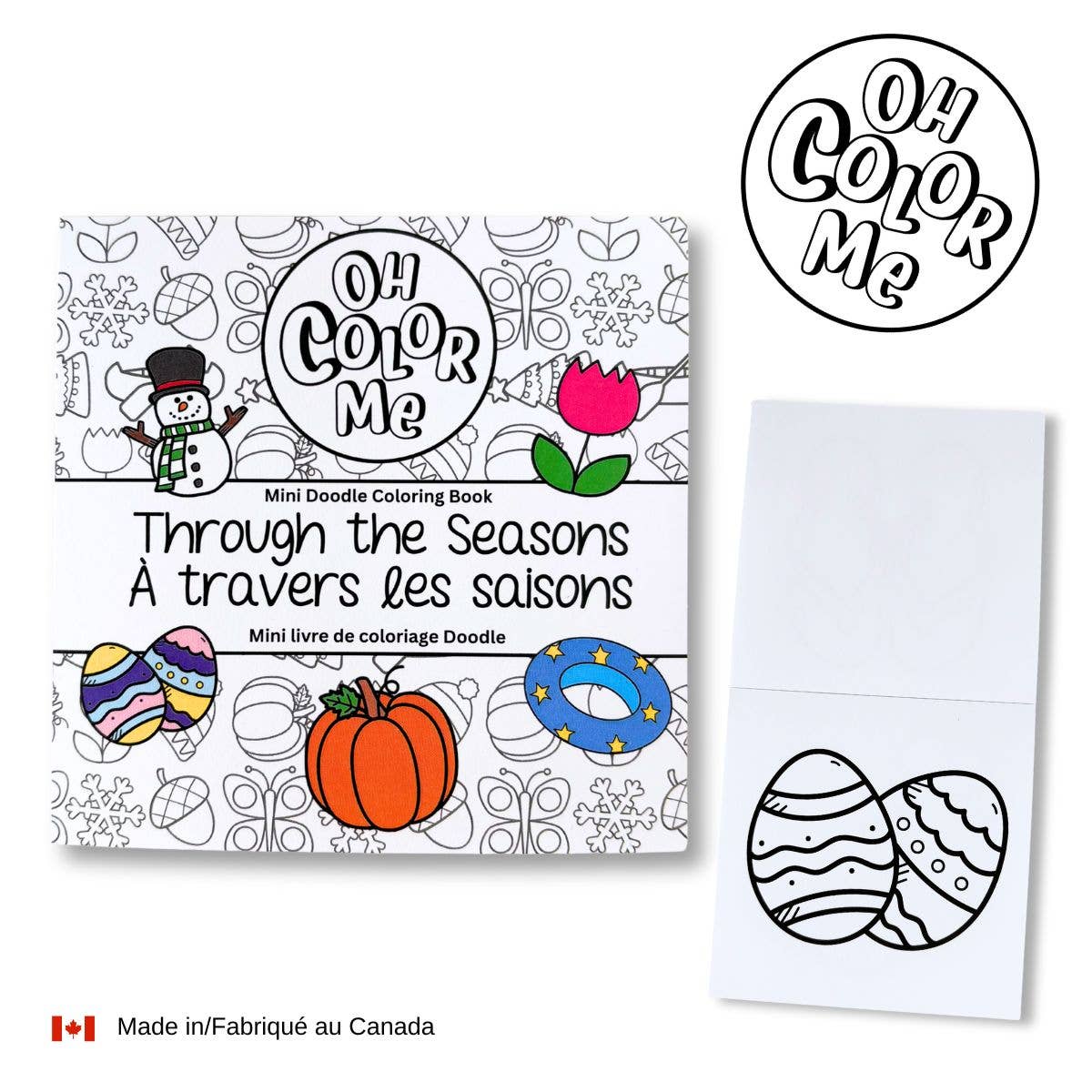 Oh Color Me - Mini Coloring Book Through the Seasons - Agricola Street Books
