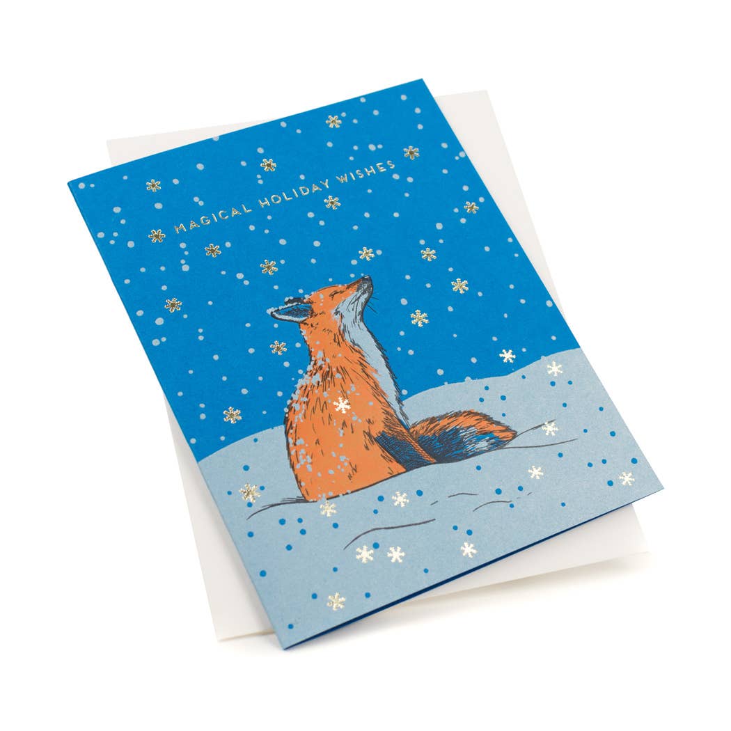 Porchlight Press Letterpress - Magical Fox Card