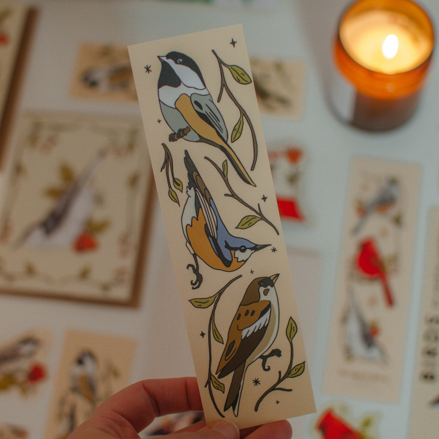 Brush + Bird Paper Co. - Canadian Birds Bookmark | Illustrated Backyard Bird Design