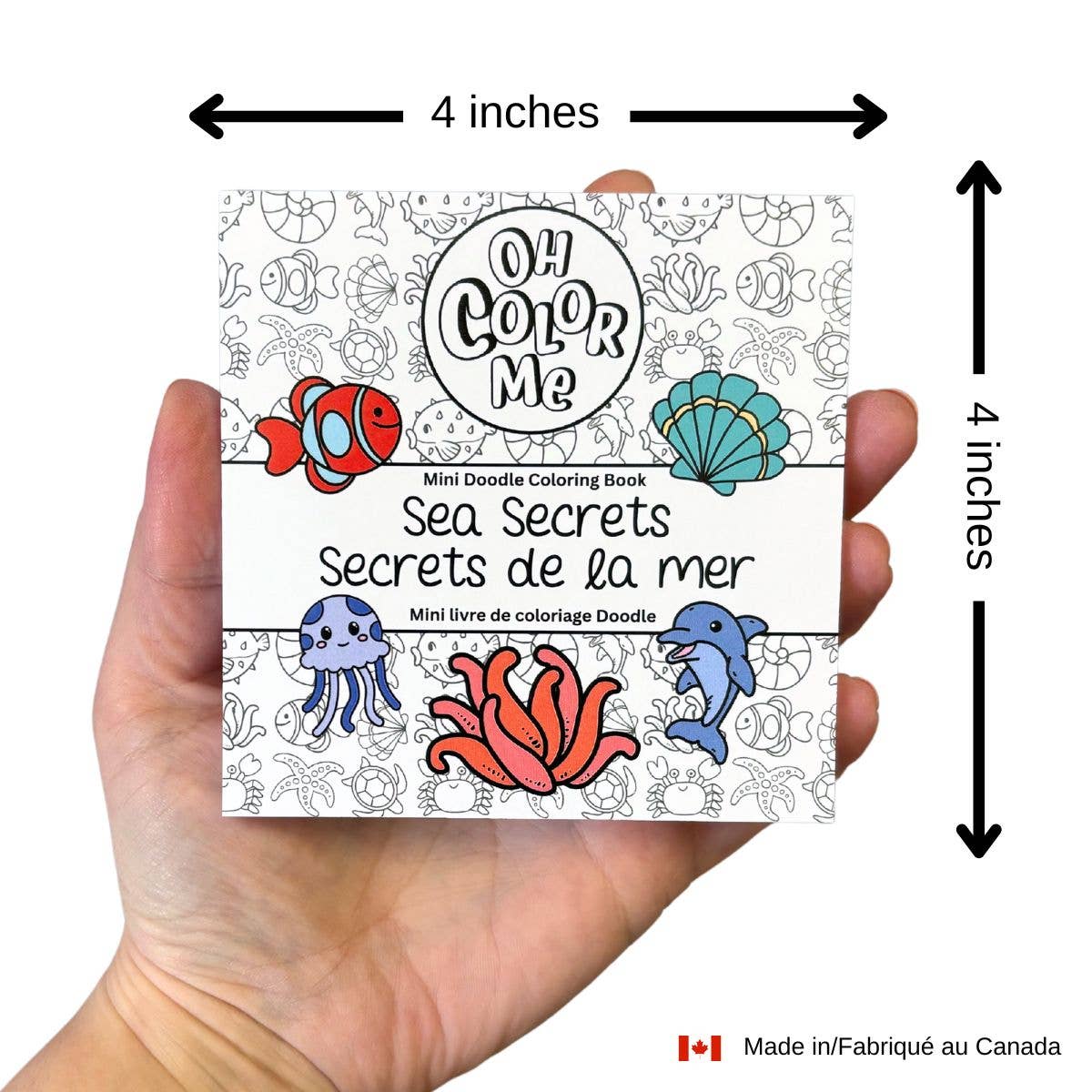 Oh Color Me - Mini Coloring Book Sea Secrets