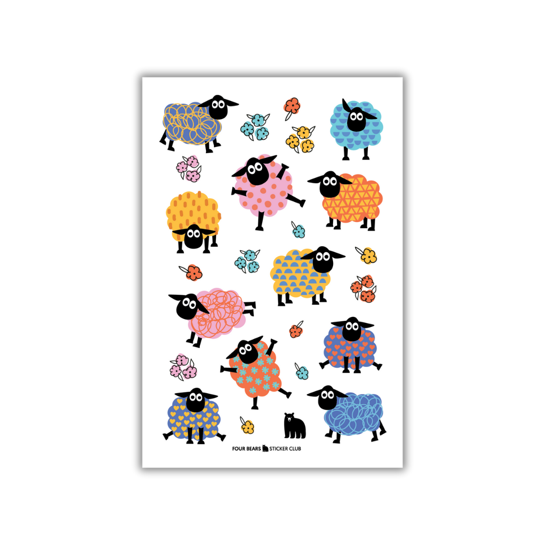 Four Bears Sticker Club - Fluffy and Fabulous