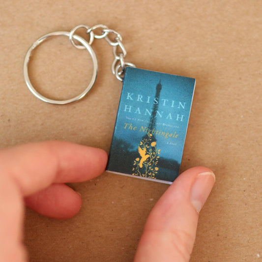 The Sticker Shop - Handmade Mini Nightingale Book Keychain By Kristin Hannah