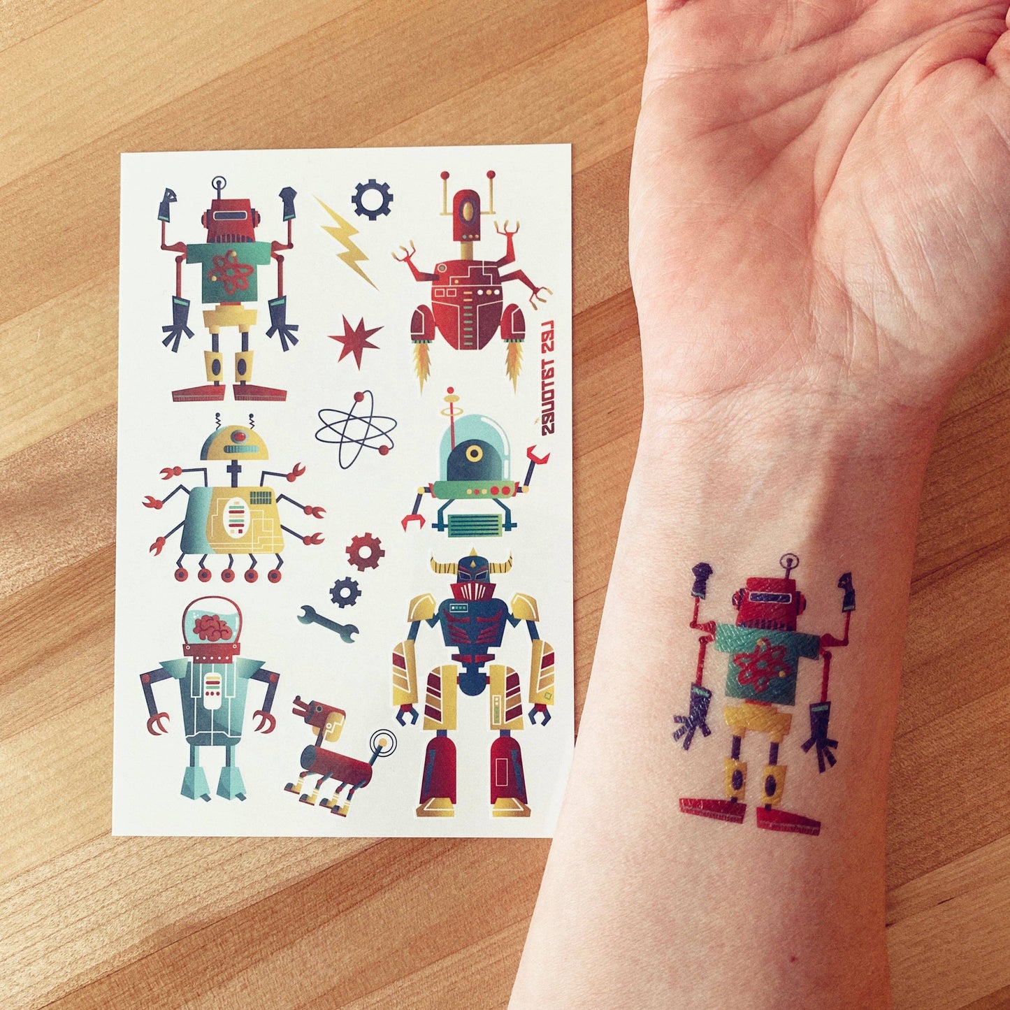 Les Tatoués - Robots - Temporary Tattoos