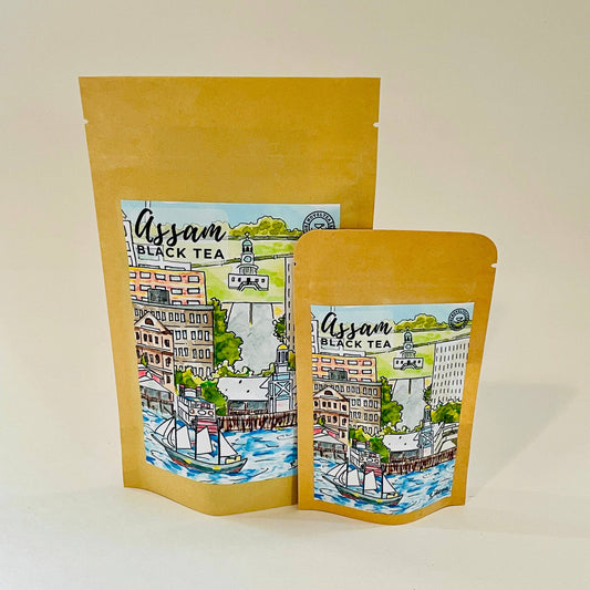 NovelTea Bookstore & Gifts - Artist Label | Halifax Waterfront - Assam Orange Pekoe BLACK TEA - Agricola Street Books