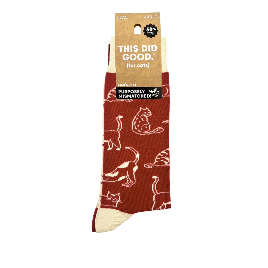 Friday Sock Co. - Women’s Cats This Did Good Mismatched Socks, Socks Give Back