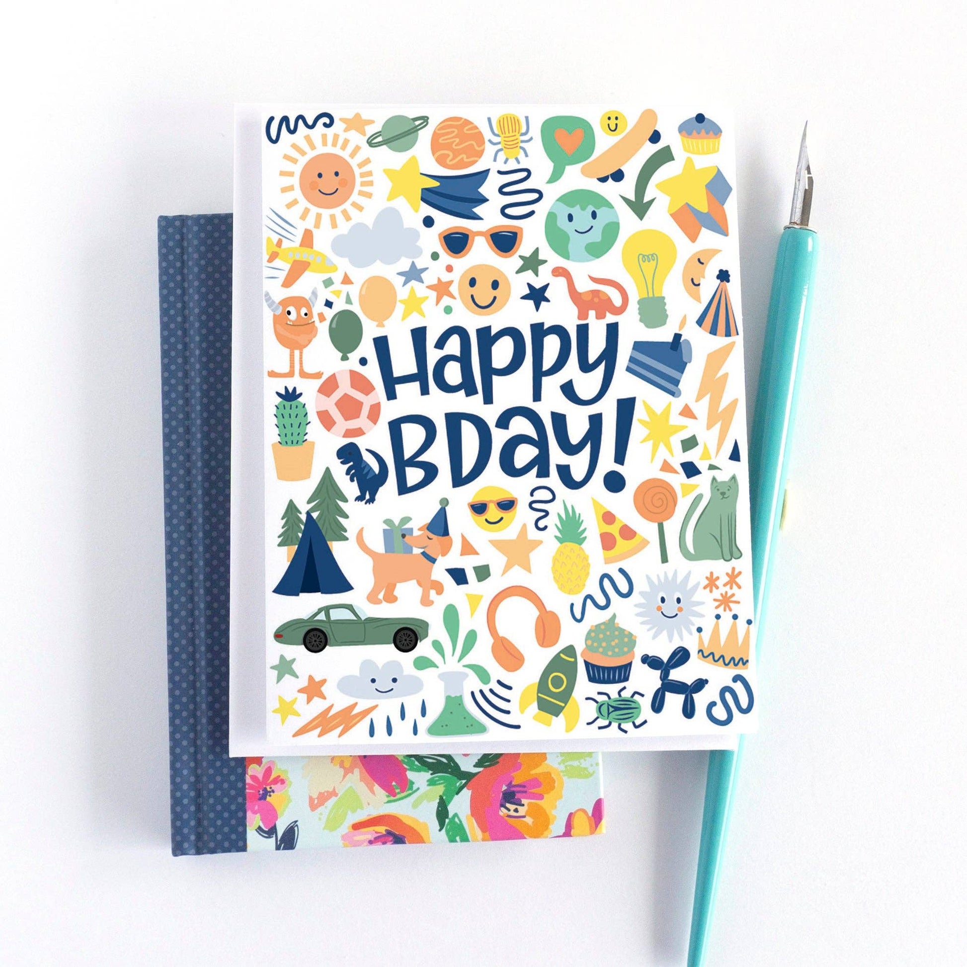 Pedaller Designs - Eye Spy Birthday Card for Kids - Agricola Street Books