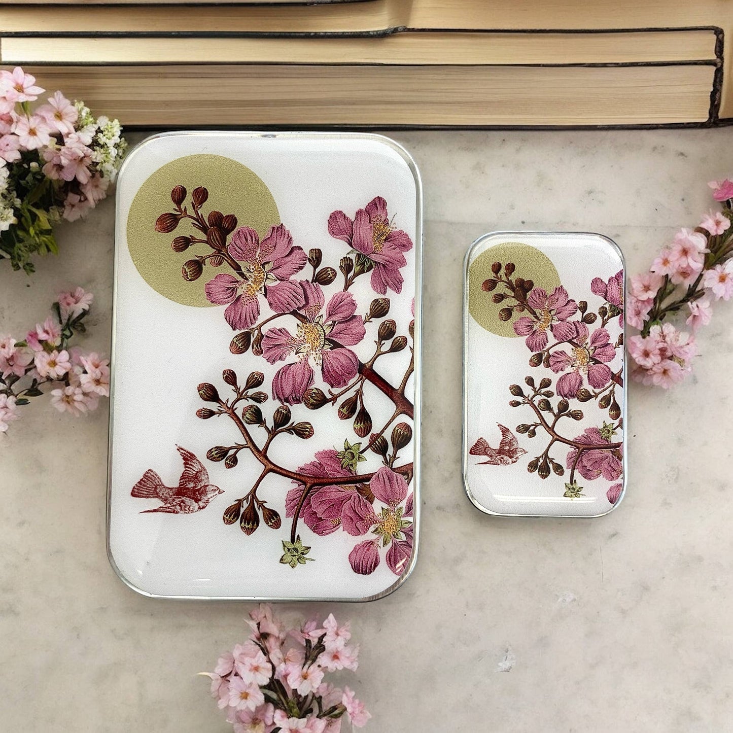 Firefly Notes - Cherry Blossom & Swallow Notions tin