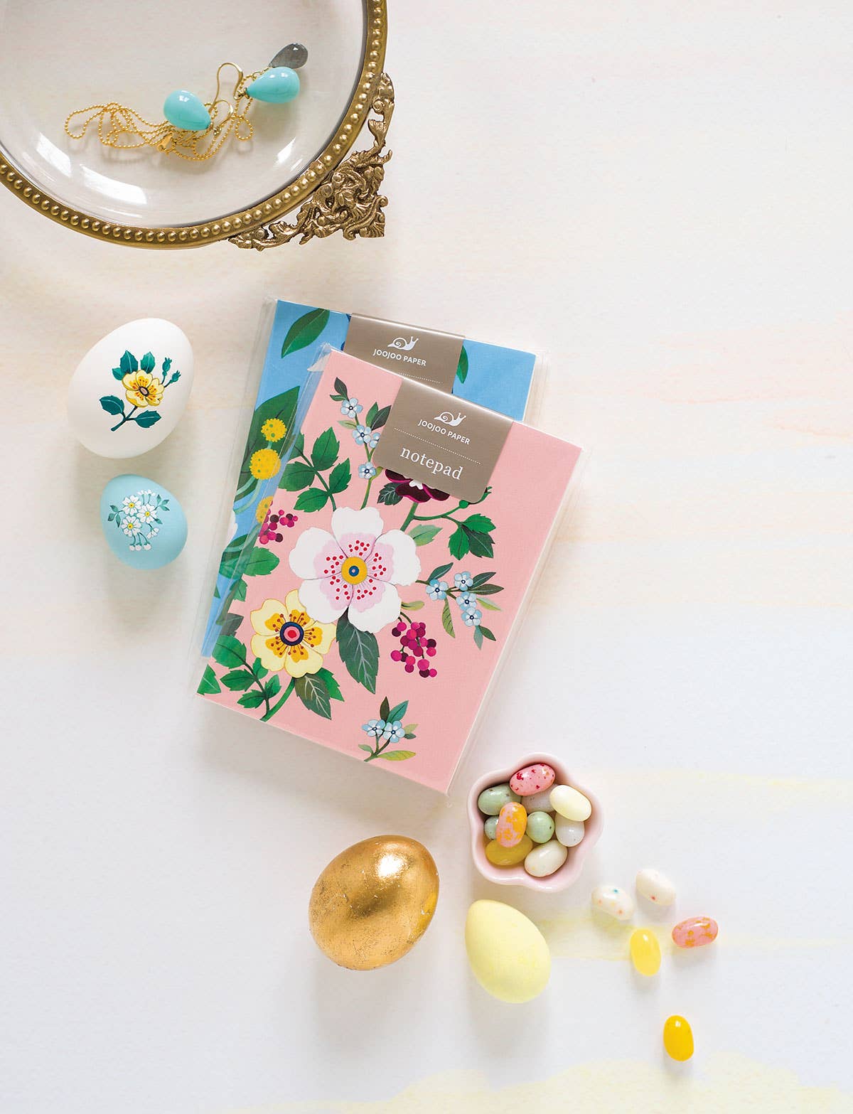 JooJoo Paper - Blue Floral Notepad