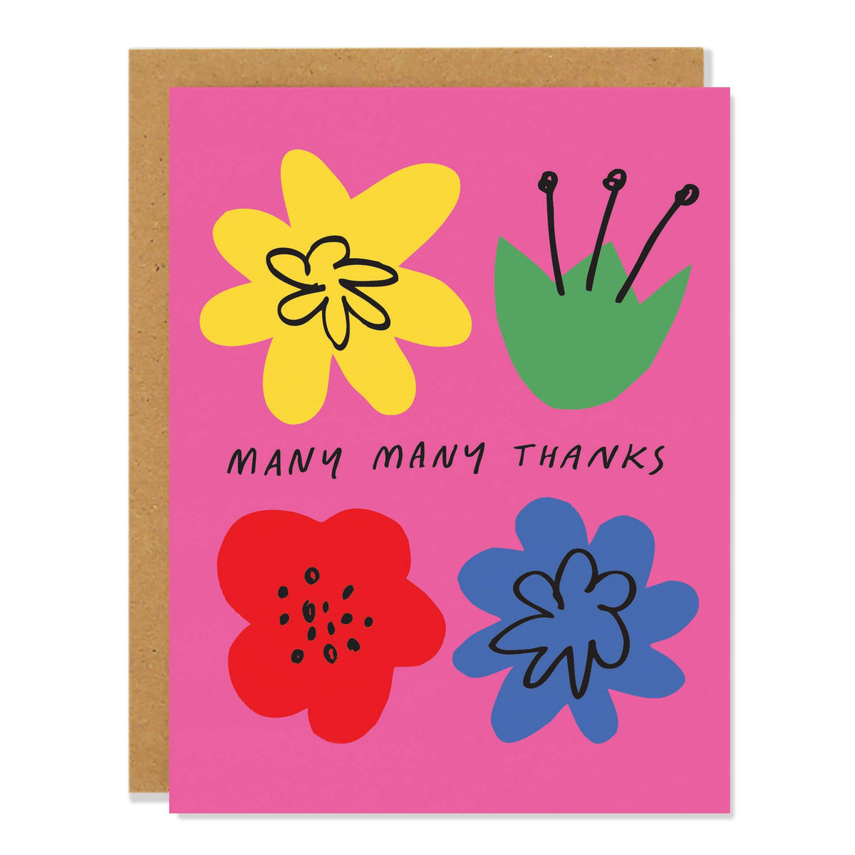 Badger & Burke - Flower Thanks - Greeting Card