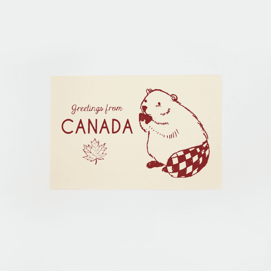 Kid Icarus - Kid Icarus - POSTCARD - Greetings from Canada, Beaver - Agricola Street Books