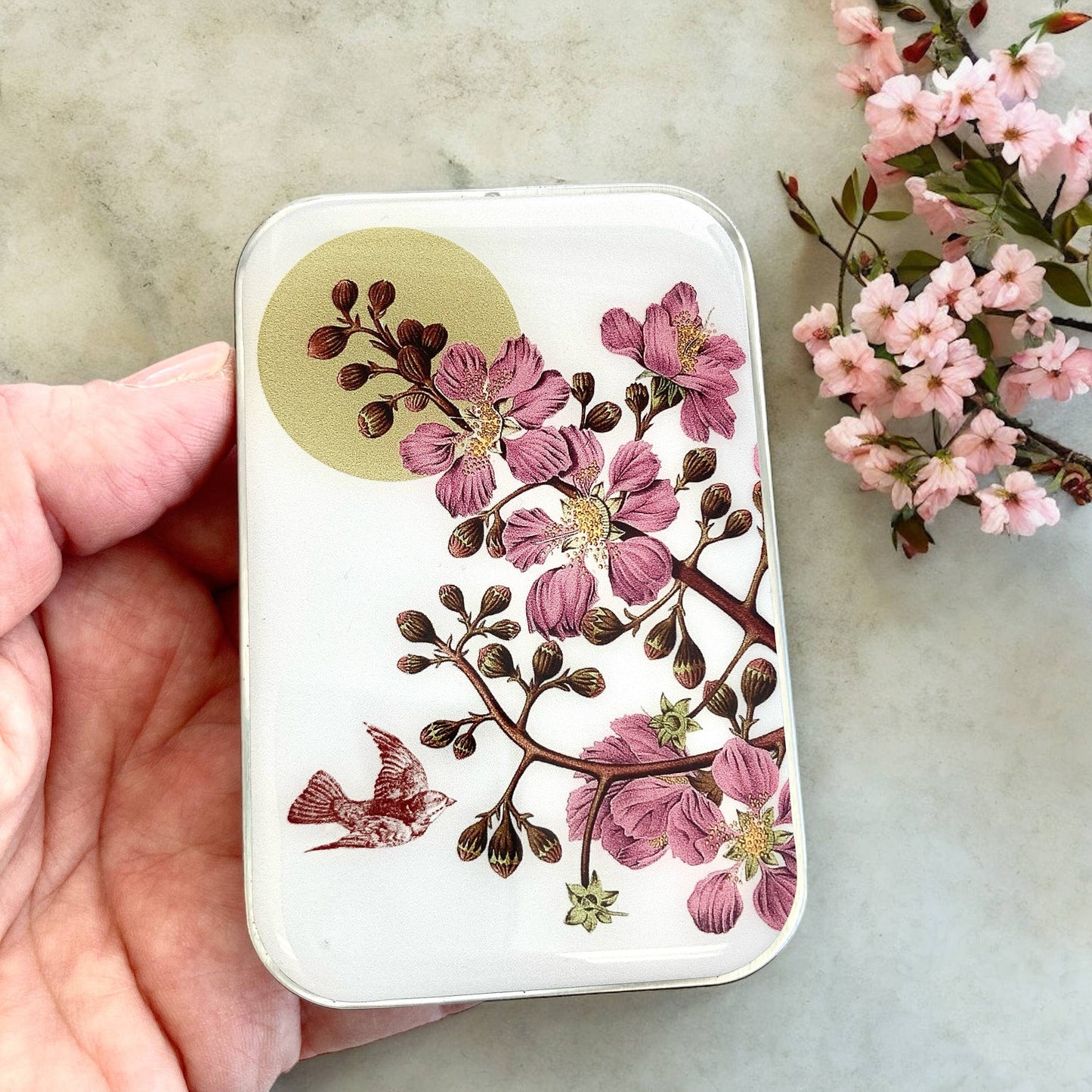 Firefly Notes - Cherry Blossom & Swallow Notions tin