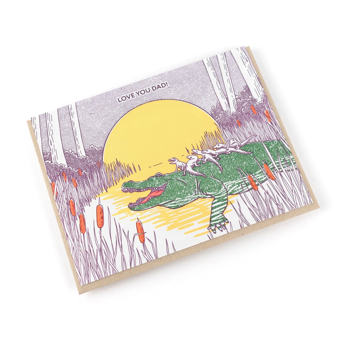 Porchlight Press Letterpress - Card: Father's Day Croc Dad Greeting Card - Agricola Street Books