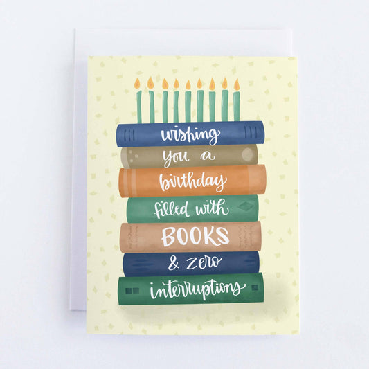 Pedaller Designs - Book Lover Birthday Card - Agricola Street Books