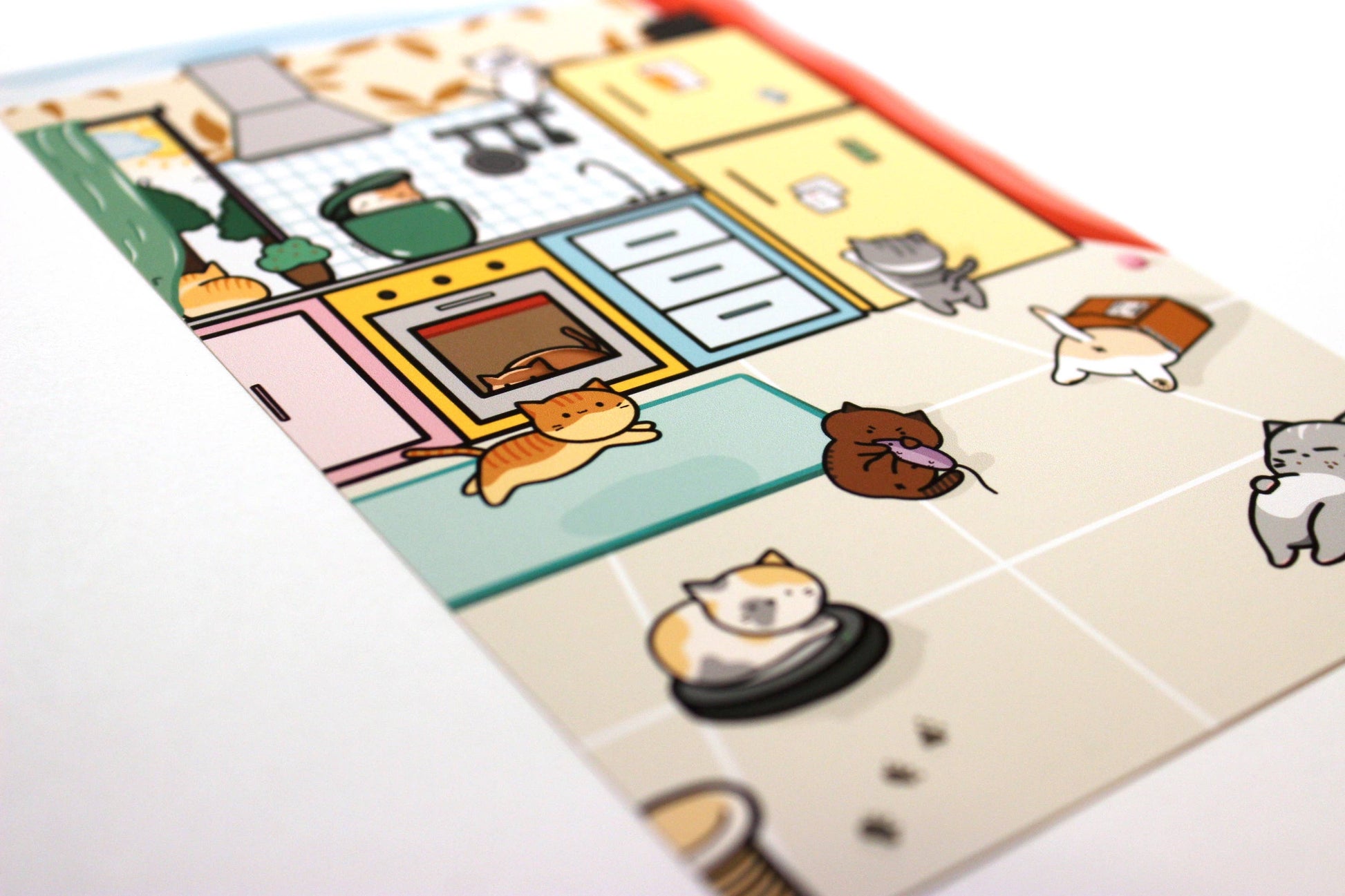 Small Noggin Studios - Cute Cats in the Kitchen Postcard 4x6, - Agricola Street Books