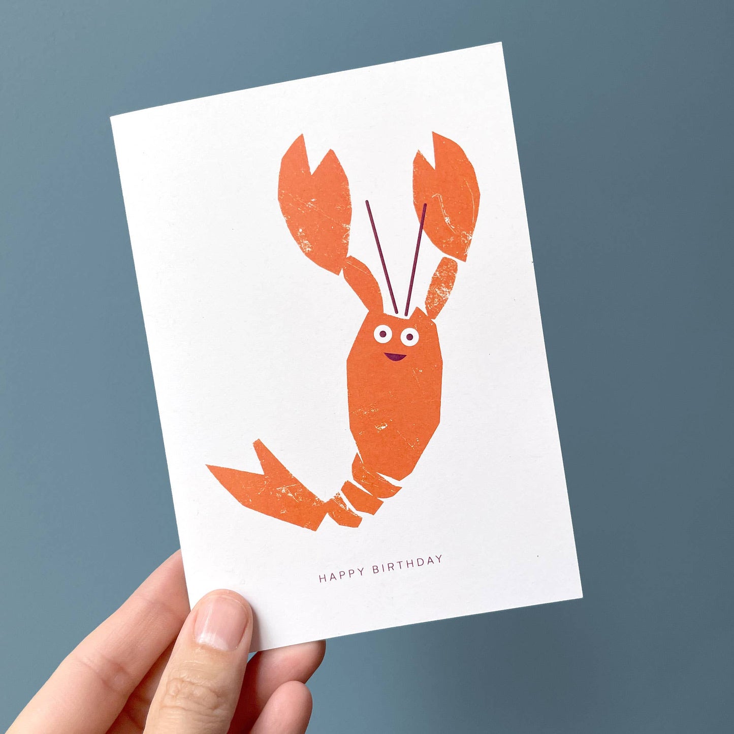 Kautzi Illustrations - Greeting Card Lobster - Agricola Street Books