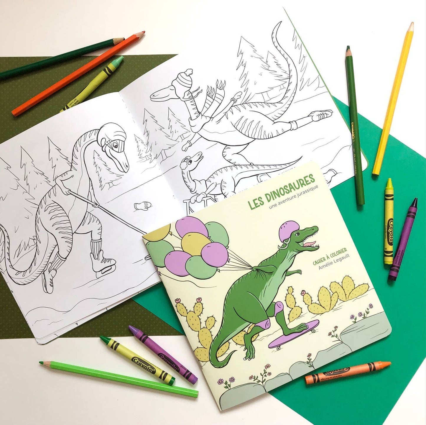 Sardines Studio - Coloring Book - The Dinosaurs A Jurassic Adventure - Agricola Street Books