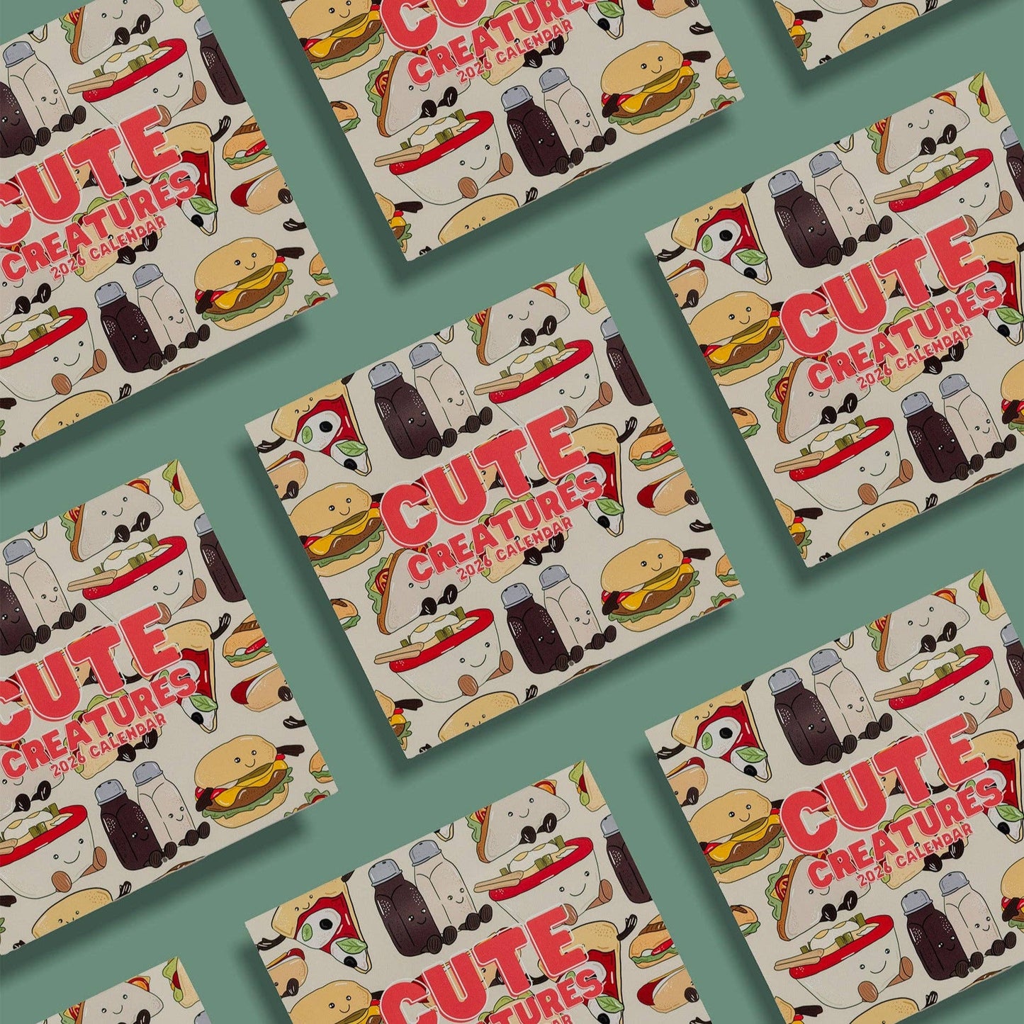 Jaybee Design - Cute Creatures 2026 Wall Calendar