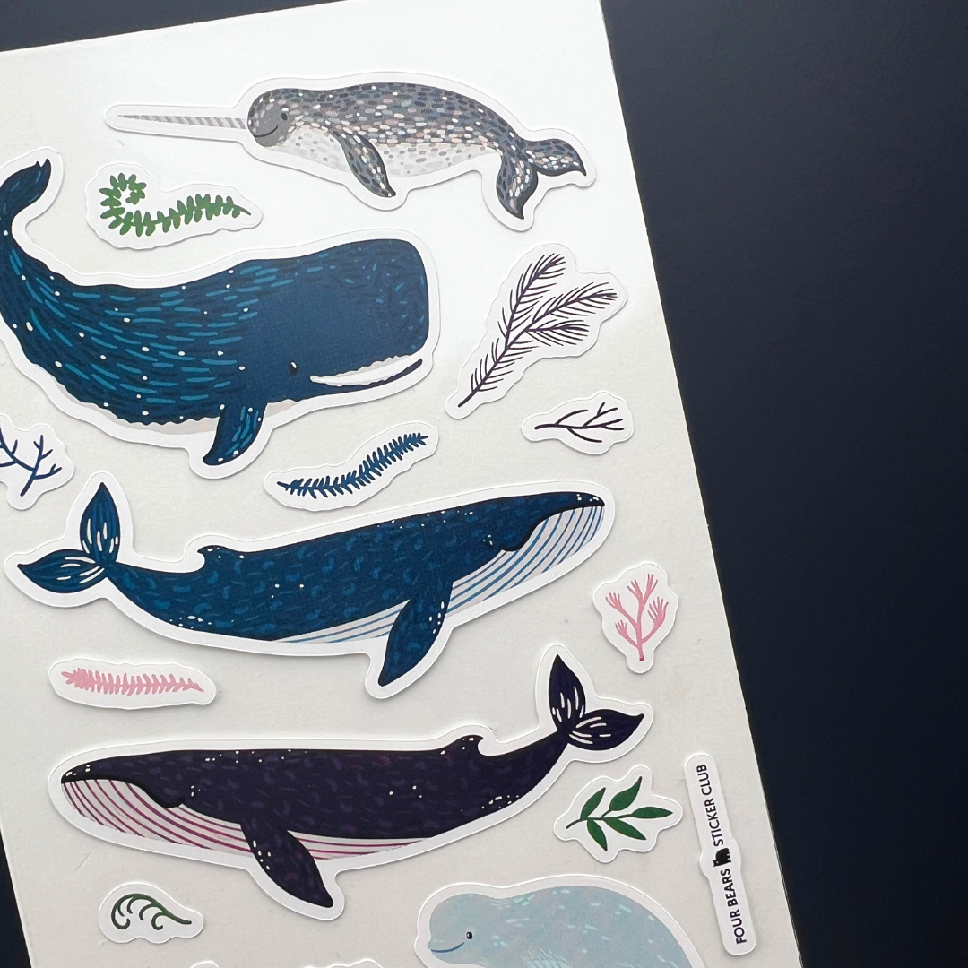 Four Bears Sticker Club - A Whaley Good Day - Agricola Street Books