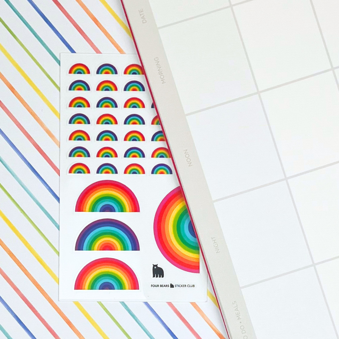Four Bears Sticker Club - Mini Rainbows
