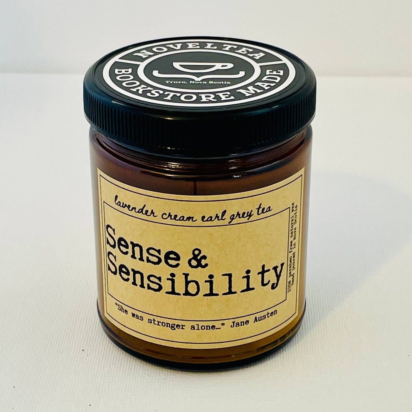 NovelTea Bookstore & Gifts - Sense and Sensibility -  Lavender & Earl Grey Scented Candle