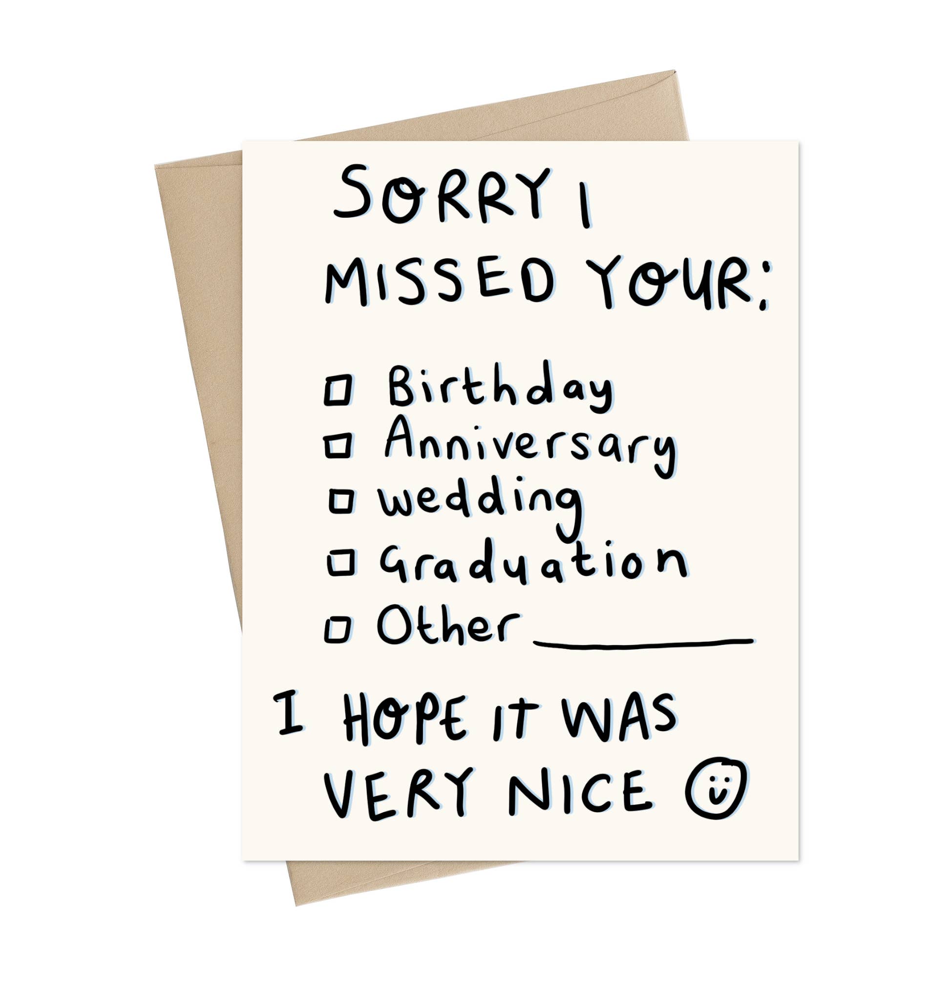 Little May Papery - Sorry I missed your {Insert here} - Agricola Street Books
