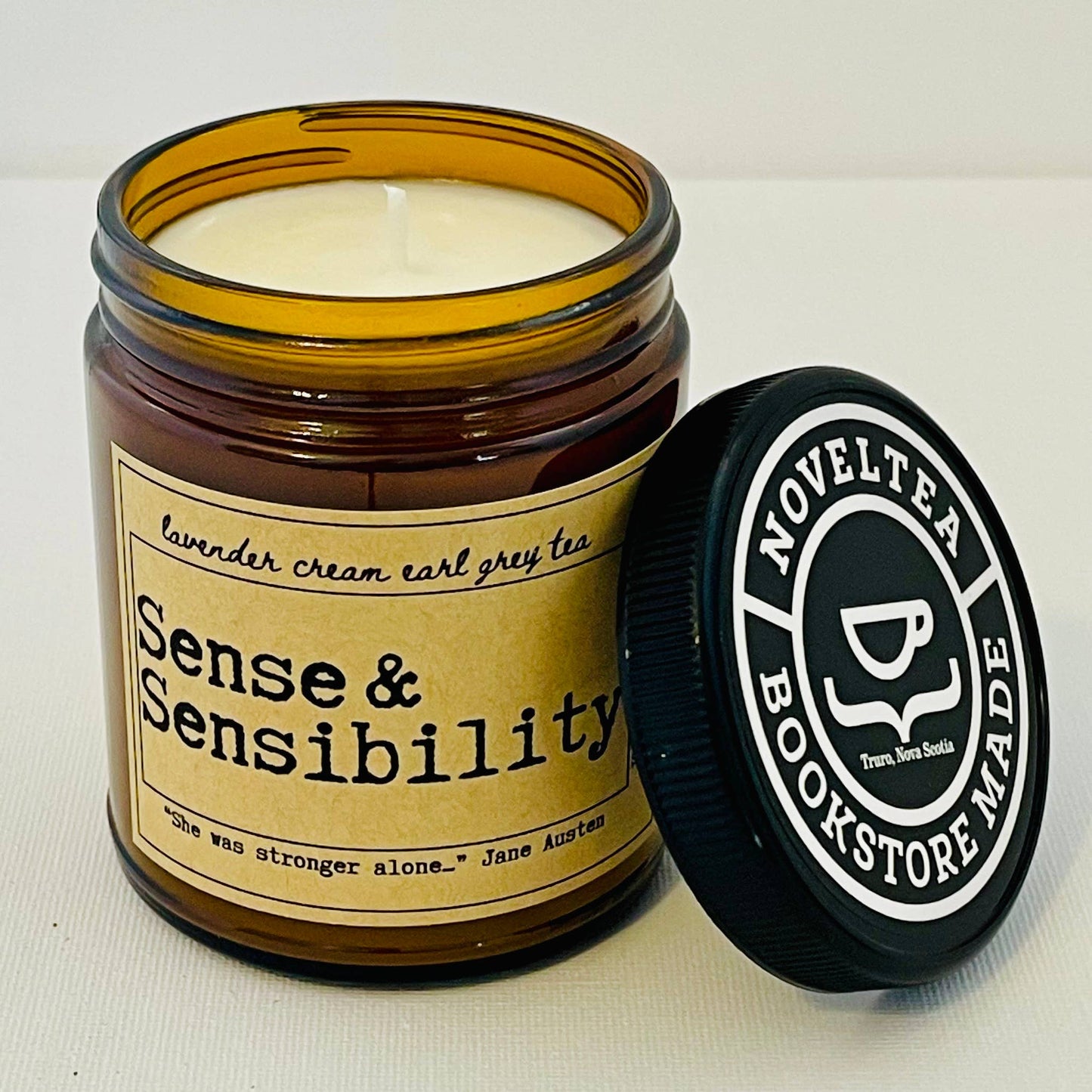 NovelTea Bookstore & Gifts - Sense and Sensibility -  Lavender & Earl Grey Scented Candle
